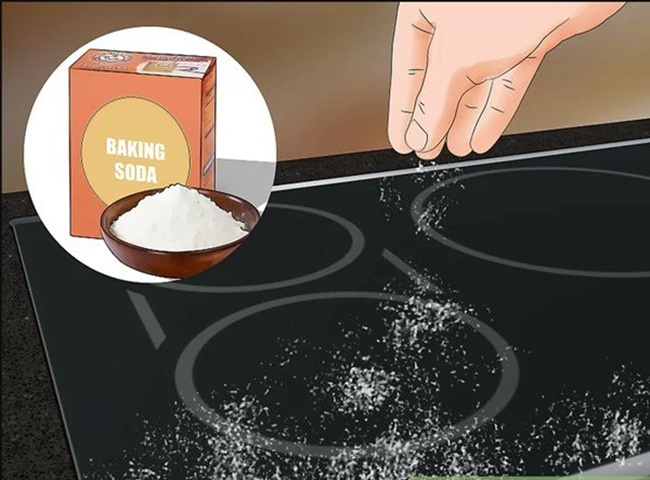 Baking soda tẩy rửa nội thất ph&ograve;ng bếp