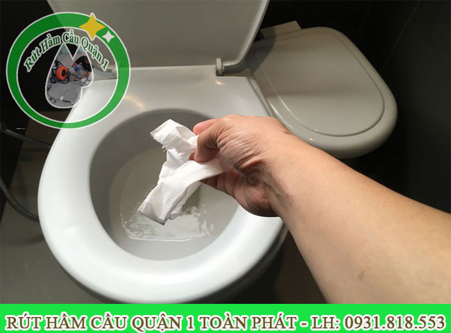 d&ugrave;ng giấy nhiều khiến bồn cầu nghẹt