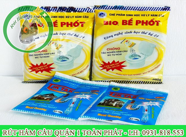 D&ugrave;ng bột để th&ocirc;ng cống