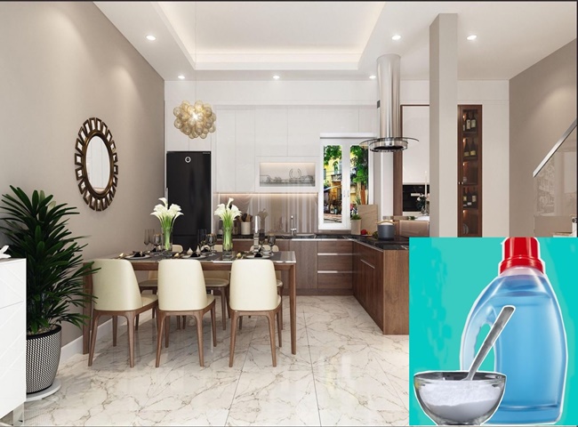 ​Xử l&yacute; m&ugrave;i h&ocirc;i ph&ograve;ng bếp bằng baking soda v&agrave; nước rửa ch&eacute;n
